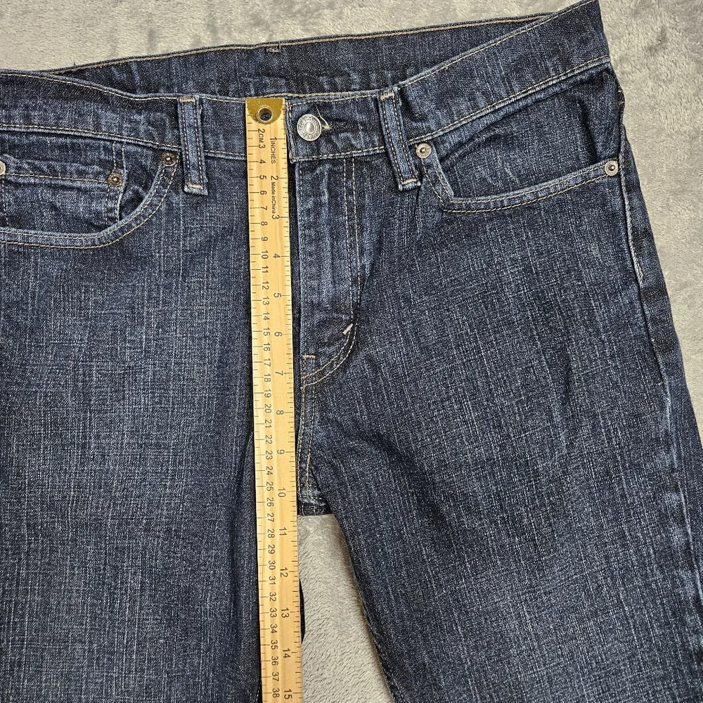 Levi’s Mens 511 Dark Wash Denim Jeans Classic 5-Pocket Jeans Straight Leg 33/30
